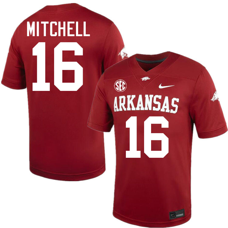#16 Miguel Mitchell Arkansas Jersey,Arkansas Razorbacks College Football Jerseys Stitched-Cardinal  #16 Miguel Mitchell Arkansas Jersey,Arkansas Razorbacks College Football Jerseys Stitched-Cardinal